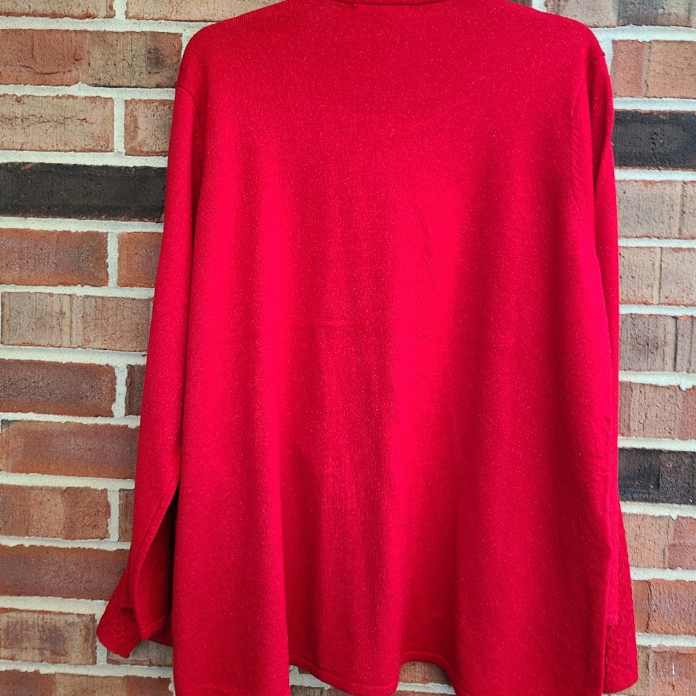 Briggs Red Metallic Sweater - Picture 6 of 9